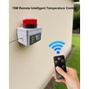 12V 120DB Loud Freezer Alarm with LED Flash, Remote Control