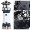 Outdoor Solar Power Rotating LED Light Landscape Lamp Garden Courtyard