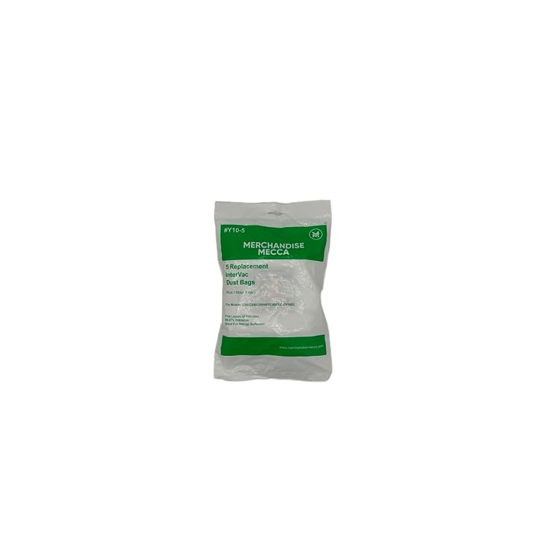 Premium Replacement Y10 Bags for Intervac Models CS-6, CS-8 &