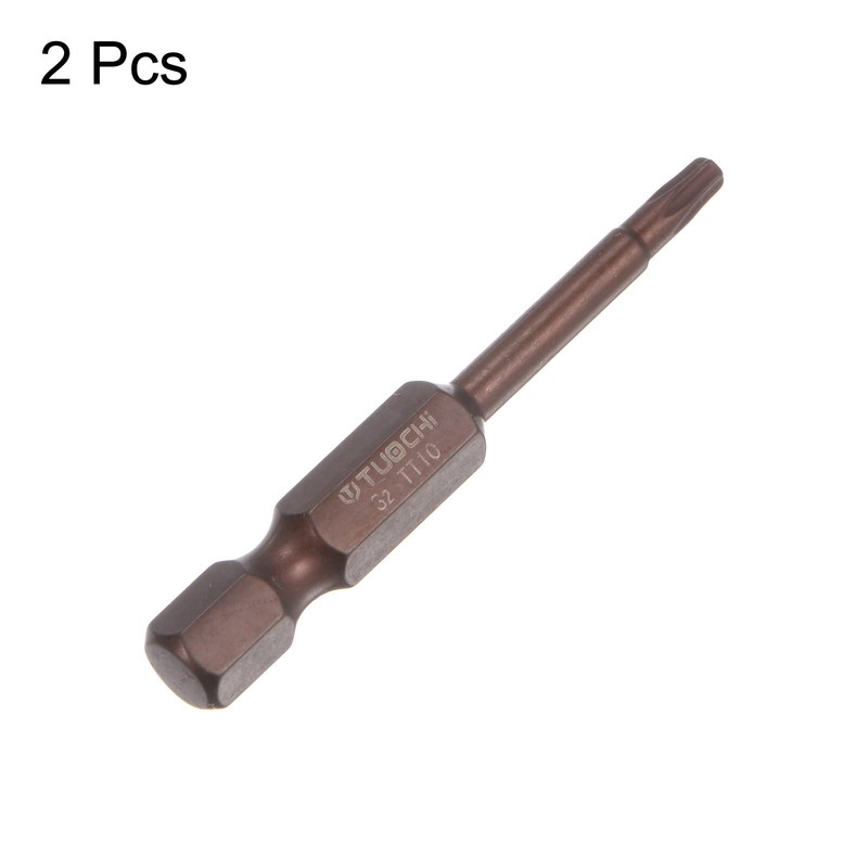 sourcing map Pack of 2 T10 Torx Bit 1/4 Inch