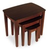 Winsome Solid Composite Wood 3-Piece Nesting Table - Antique Walnut