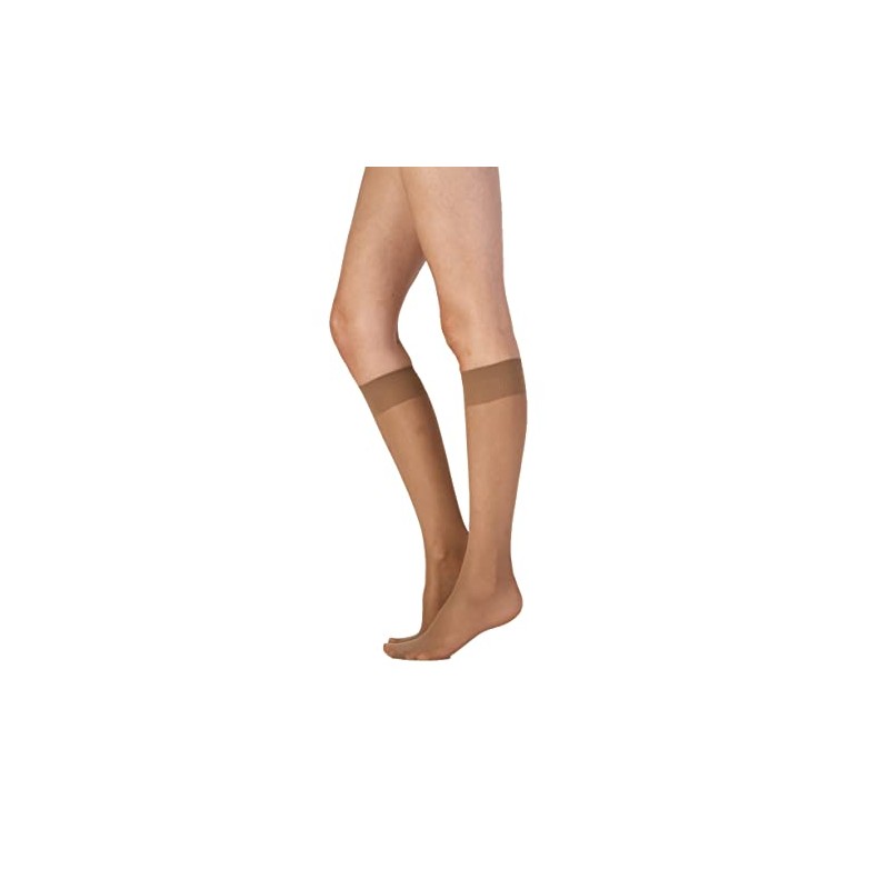 Pretty Polly Women's Medium Support Knee Highs 2PP Socks, 15