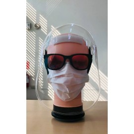 MT FACE SHIELD  AJUSTABLE HEAD BAND HIGH TRANSPARENCY  SET OF 5 / BOX