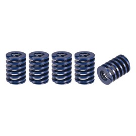 sourcing map Pack of 5 Die Spring 20 mm 25 mm Light Load Printing Plate for 3D Printer Part Blue