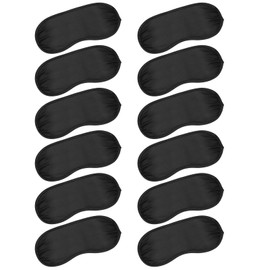 Sleep Mask, 12 PCS Eye Mask for Side Sleeper Soft Breathable Blackout Eye Cover with Adjustable Straps for Travel Blindfold Meditation Nap Women Men Kids Party Supply