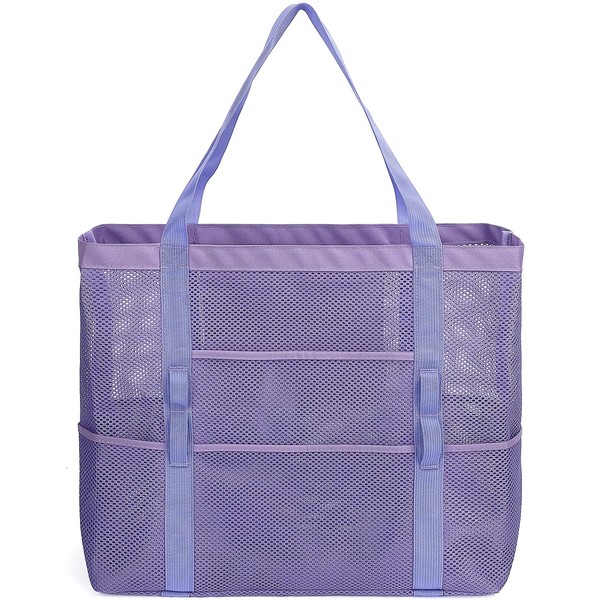 GYEUKHAM Mesh Beach Bag - Large Beach Tote Bag with