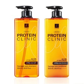 Elastin Amino Protein Clinic Protein Damage Shampoo + Conditioner 900g, 1 pack / 엘라스틴 아미노 프로틴클리닉 단백질 손상 샴푸+컨디셔너 900g, 1개