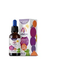 VITALKIDS Vitamina D3 VITALMIN, 180 gotas, 6 ml. Suplemento alimenticio en solución de aceite de coco.