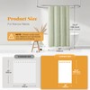 BTTN Boho Shower Stall Curtain - 48x72 Narrow Linen Ultra