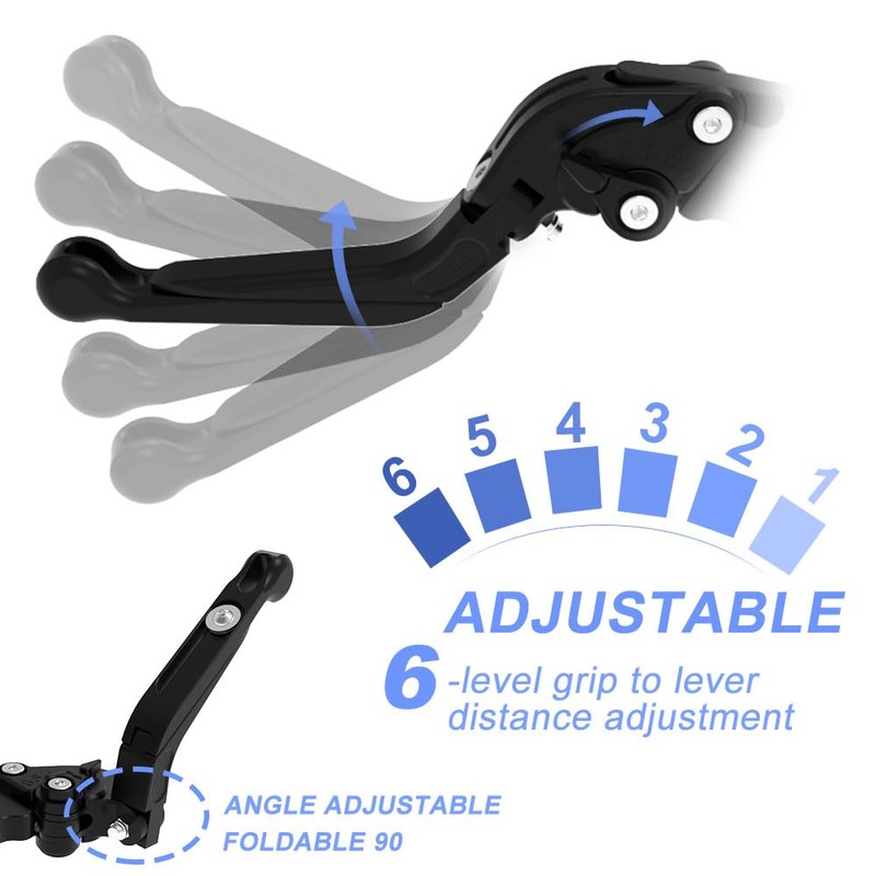Mantt Brake Clutch Lever Set Fit for KLR650 KLR 650