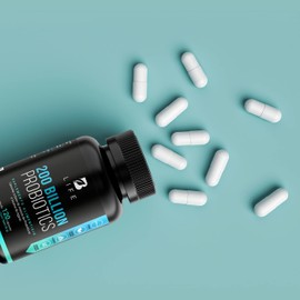 Probióticos 200 Billones 11 Cepas con Inulina de Agave. 120 cápsulas de 500 mg para 2 meses: Probióticos para Hombre y Mujer. 200 Billion Probiotics B Life