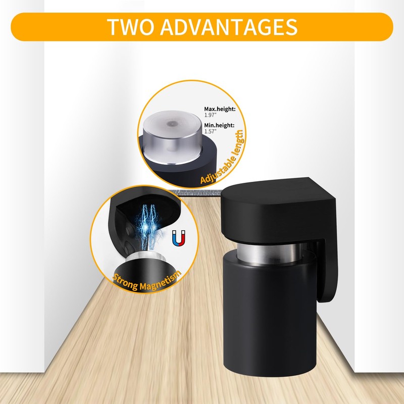 TOPTAKE Door Stoppers – Robust Magnetic Door Stopper and Holder