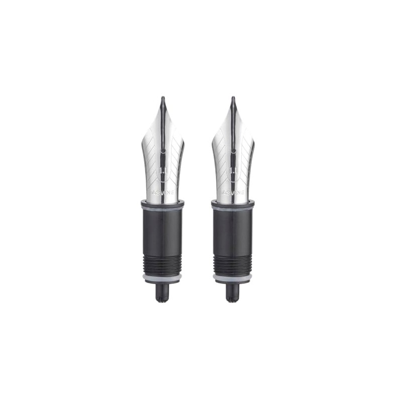 Set of 2 Replacement Nibs for Fountain Pen No.8 Compatible