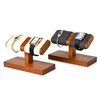 Oirlv SM21502 Wooden Watch Stand, For 2 Pieces, Display, Storage,