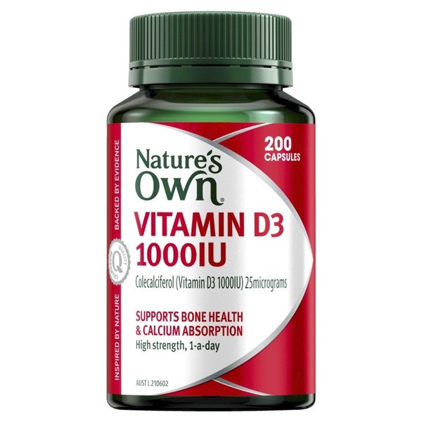 Nature's Own Vitamin D3 Cap X 200