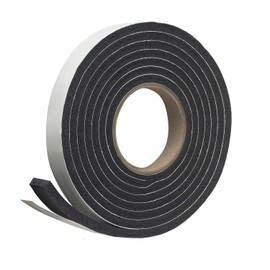 Frost King R516H 1-1/4-Inch by 7/16-Inch by 10-Foot Thick Sponge Rubber Foam Tape, Black