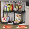 ukeetap 2 Pack Multi-Purpose Pull-Out Storage Organizers, Under Sink 12.8