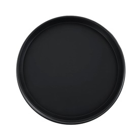 The HC Companies Terrazzo Flower Pot Saucers - Heavy-Duty Plastic Plant Saucer for Outdoors & Indoors - Plant Pot Trays for Water Drainage - Durable Round Plant Tray (15” Black Onyx, Pack of 1)