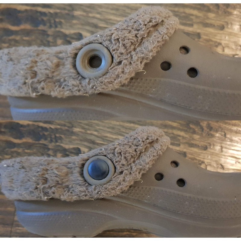 Replacement Rivets for Croc Black Set of 4