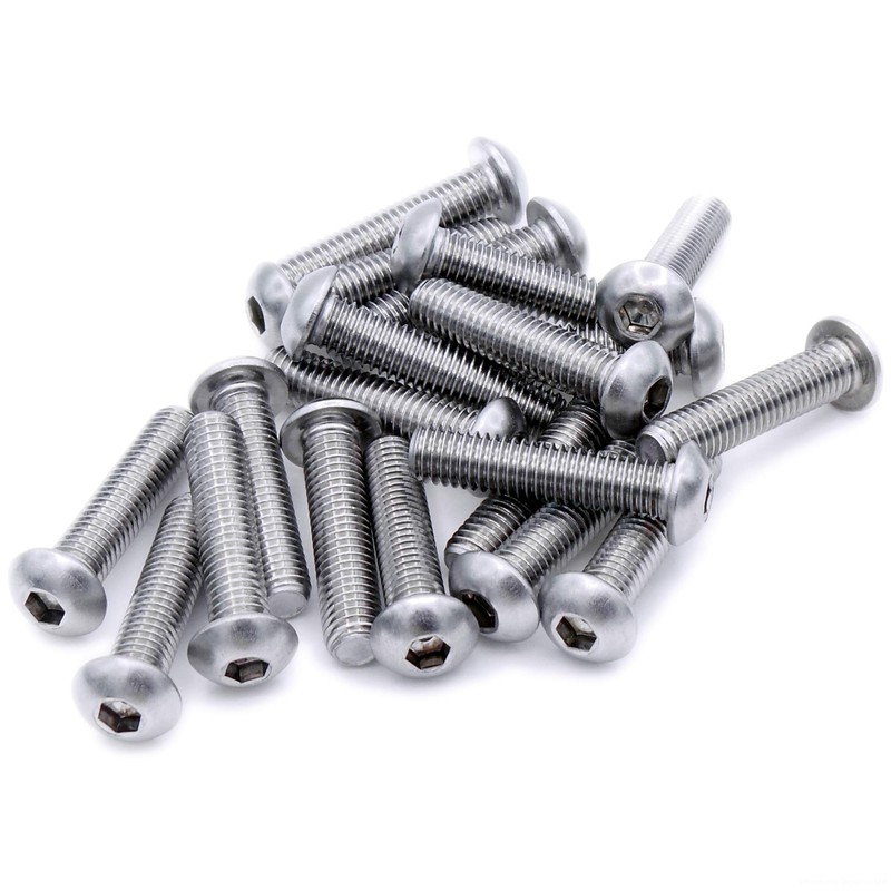 M2 (2mm x 6mm) Hex Socket Button Machine Screw (Bolt)