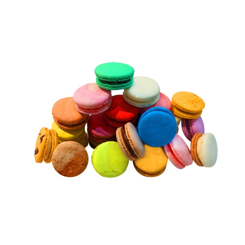 24 Assorted French Macaron Cookies Value Pack of 2 (48