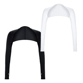 2 Pack Sun Sleeves to Cover Arms, Cooling Shawl Arm Sleeve Covers for Women, Detachable Sleeves for Under Dresses,Golfing Driving and Outdoor Sports