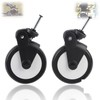 Universal Pushchair Wheels Replacement, 13 cm Wheel Diameter Rubber Wheels