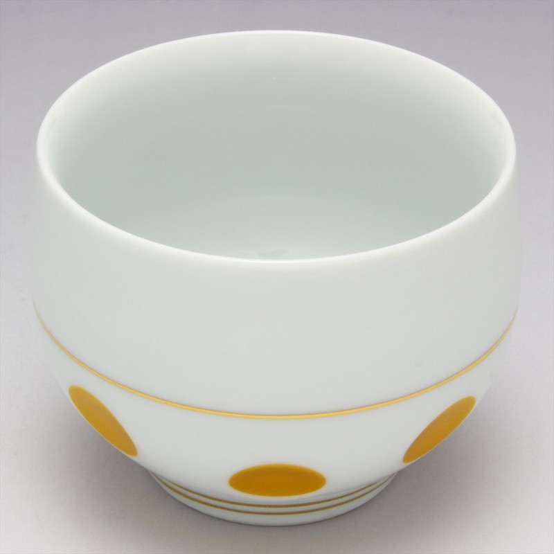 Arita Ware Carved Polka Dot Sencha Gold Line
