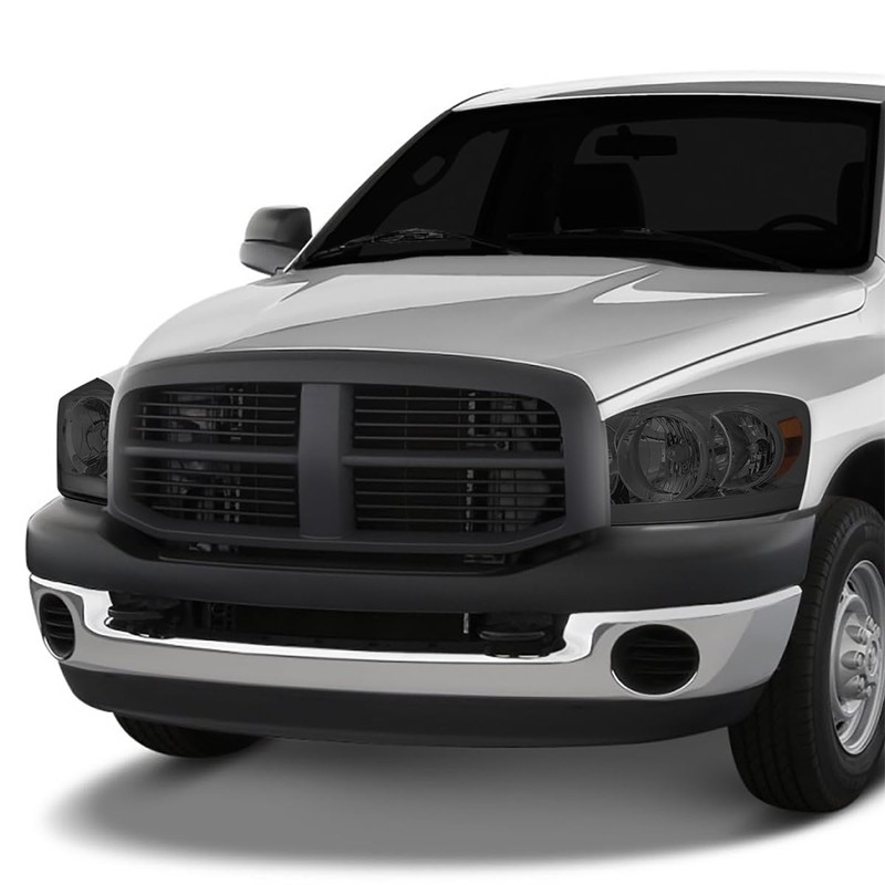 Pair of LED DRL Headlight Assembly Compatible with Dodge Ram
