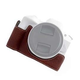 Digital Camera Bottom Protective Case PU Leather Camera Bag with 1/4in Fixing Screw Compatible with  R50/R100