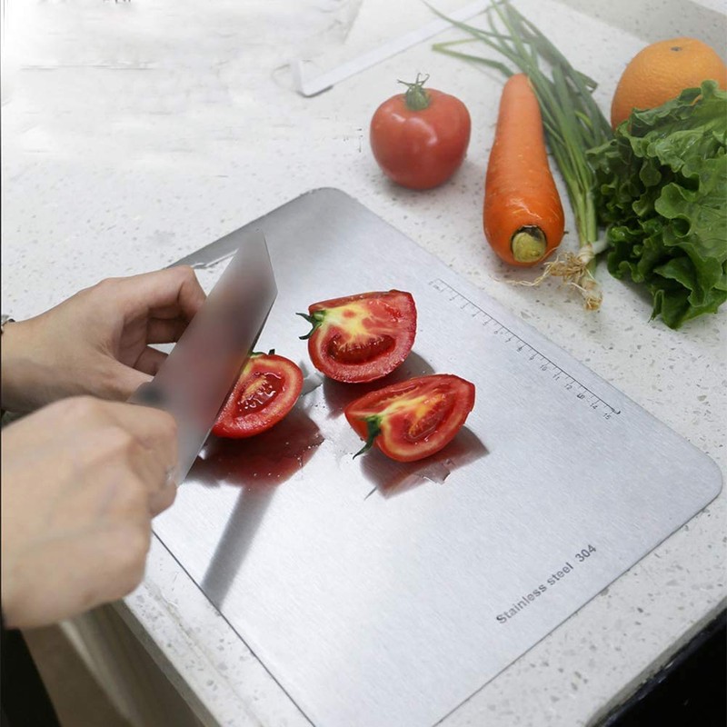 Chopping Board Made of 304 Stainless Steel on Both Sides