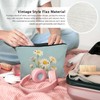 LIANGW Spring Floral Daisy Makeup Bag, Summer Cosmetic Bags for