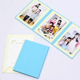 Yamada Bratwurst Paper Store Solid Cover Photo Paper 2l Size 3 Surface Vertical with Envelopes, messe-zika-dotuta , bule
