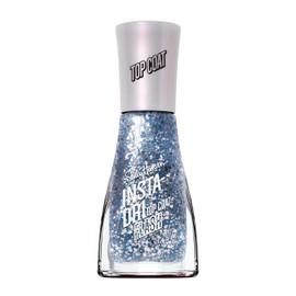 Sally Hansen Insta-Dri, Flash Top Coats, Quick Dry, Long Lasting, Sheer, Shimmery Blue Nail Polish