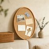 SOFE Oval Woven Rattan Bulletin Board, 20x26 Boho Pin Boards