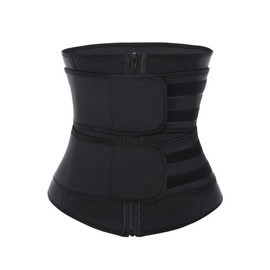 DDFS Waist Trainers for Women Belly Fat Corset Seamless Sweat Sports Workout Waist Trainer Black Waist Corset - Black M