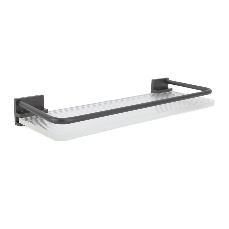 30cm Bathroom Wall Mounted Shelf Space Aluminum Acrylic Towel Rack