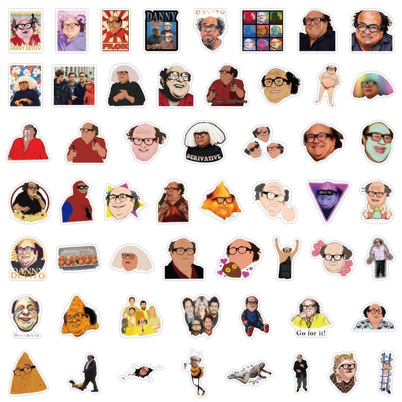 CHVISO【53 PCS 】Danny Devito Stickers, Meme Danny Dorito Sticker, Danny