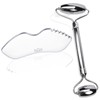 Tileu Stainless Steel Face Roller & Gua Sha Bundle-Facial Massage