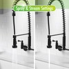 Tosca 255-K821-MB-T Dual Handle Commercial Style Wall Mount Kitchen Faucet