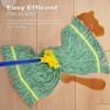 Matthew Cleaning 3Pcs 5'' Headband White&Orange&Green Medium Commercial String Mop