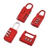 Amtech T1143 Combination Padlock Set, 4-Piece