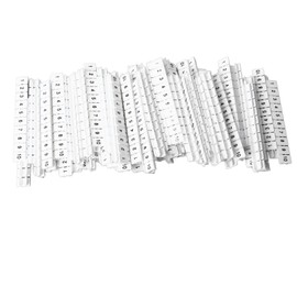 100Pcs Terminal Marker Strip Blocks Labels Marking Tags Mark Bar Heat Resistant Nylon