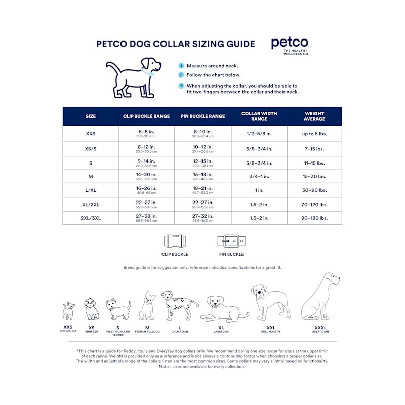 Reddy Webbed Dog Collar, Cerulean Blue, Small