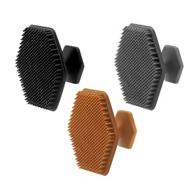 3 Pack Silicone Face Scrubber for Men, Emptycolor Beard Scrubber for Men, Exfoliating Brush Face Wash Tools, Facial Silicone Scrubber for Men’s Skincare & Beard Care