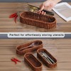 CBAOCBKVH Set of 3 Kitchen Drawer Organizer Silverware Makeup Baskets,