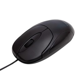 Q-Connect KF04368 Scroll Wheel Mouse - Black/Silver