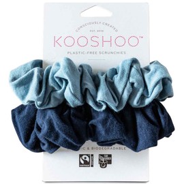 Kooshoo Plastic-Free Scrunchies - Evening Sky, 2 Pack