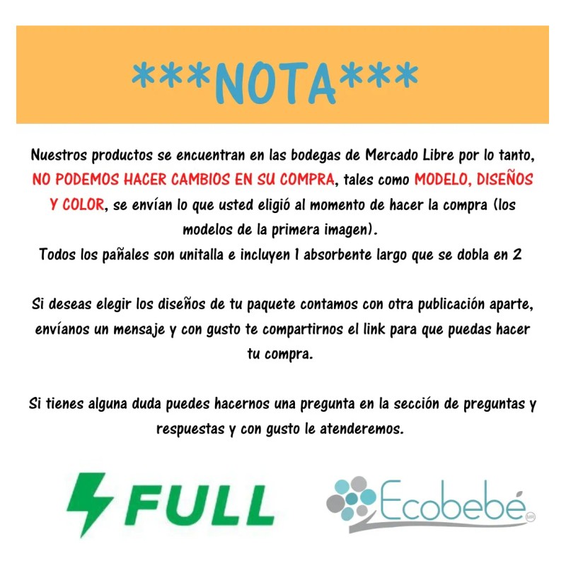 Pañales Ecológicos De Tela Unitalla T2 6 Pack Ecobebé