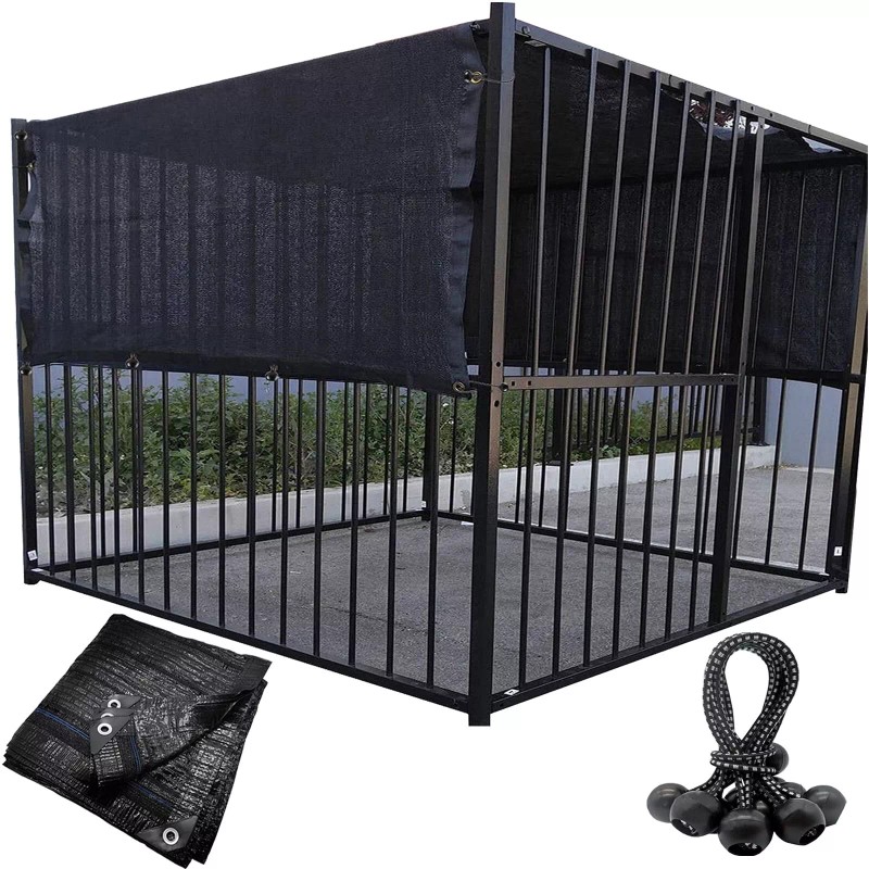 DUENEW Dog Kennel Shade Cover 90% Sunblock Shading Cloth Net